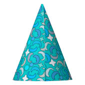 Chapeaux De Fètes Motif des nuages de la Lune bleue (Dos)