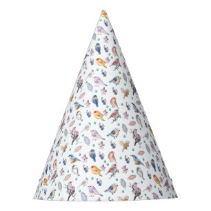 Chapeaux De Fètes Motif des oiseaux de printemps