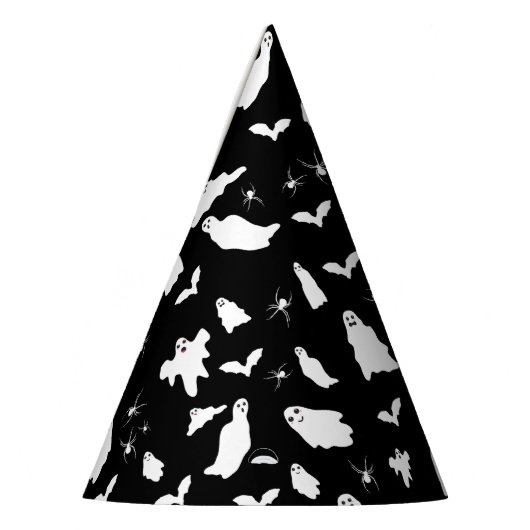 Chapeaux De Fètes Motif d'Halloween, chauves-souris et araignées (Gauche)