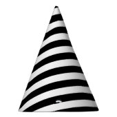 Chapeaux De Fètes Motif diagonal noir et blanc de rayures (Droite)