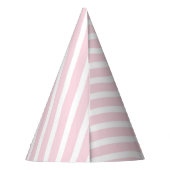 Chapeaux De Fètes Motif diagonal rose et blanc (Dos)