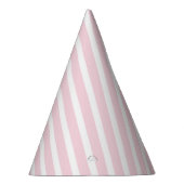 Chapeaux De Fètes Motif diagonal rose et blanc (Droite)