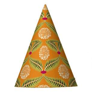 Chapeaux De Fètes Motif d'illustration traditionnel indien.