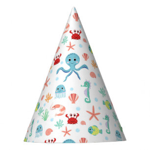 Chapeaux De Fètes Motif du monde marin