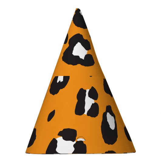 Chapeaux De Fètes Motif Empreinte de léopard classique (Droite)