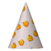 Chapeaux De Fètes Motif en chef citrouille orange (Gauche)