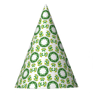Chapeaux De Fètes Motif Feuille, Motif De Feuilles, Feuilles Verts