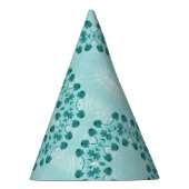 Chapeaux De Fètes Motif floral, bleu sarcelle (Droite)