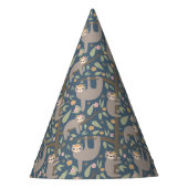 Chapeaux De Fètes Motif floral mignon de paresse (Devant)