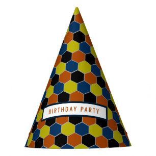 Chapeaux De Fètes Motif géométrique lumineux, fête d'anniversaire mo