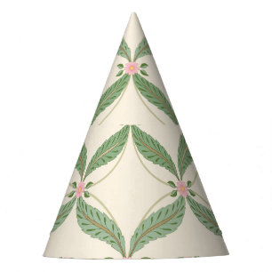 Chapeaux De Fètes Motif Grille Fleurs Feuilles simples