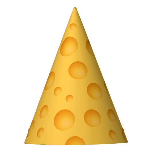 Chapeaux De Fètes Motif jaune de fromage (Devant)