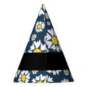 Chapeaux De Fètes Motif Marguerite, Marguerites Blanches, Votre Nom (Dos)