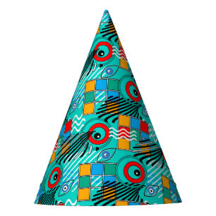 Chapeaux De Fètes Motif multicolore créatif abstrait moderne