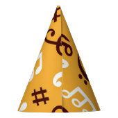 Chapeaux De Fètes Motif musical (Dos)