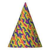 Chapeaux De Fètes Motif Rainbow moderne (Gauche)
