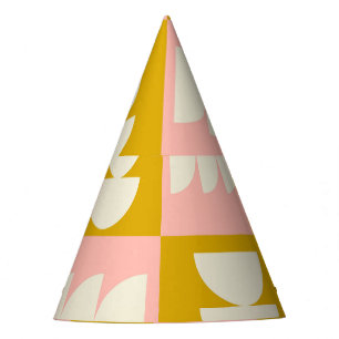 Chapeaux De Fètes Motif rétro moderne et géométrique du milieu du si
