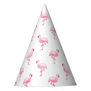 Chapeaux De Fètes Motif rose de fête d'anniversaire de Flamant rose