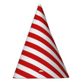 Chapeaux De Fètes Motif rouge et blanc de rayure (Droite)