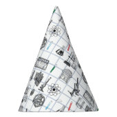 Chapeaux De Fètes Motif scientifique en chimie scientifique (Droite)