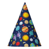 Chapeaux De Fètes Motif spatial, Planètes, Étoiles, Cosmos, Galaxie (Gauche)