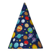 Chapeaux De Fètes Motif spatial, Planètes, Étoiles, Cosmos, Galaxie (Droite)