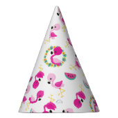 Chapeaux De Fètes Motif tropical, Flamants roses, pastèques, Fleurs (Droite)