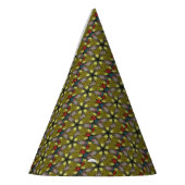 Chapeaux De Fètes Motif vedette du Kaleidoscope doré jaune (Gauche)