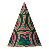 Chapeaux De Fètes motif vert en forme de coque (Dos)