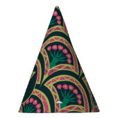 Chapeaux De Fètes motif vert en forme de coque (Droite)