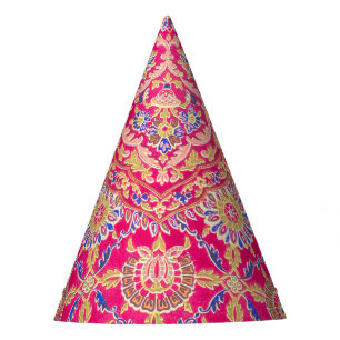 Chapeaux De Fètes Motif vintage de broderie indienne