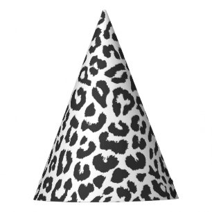 Chapeaux De Fètes Motifs noirs et blancs de peau d'animal
