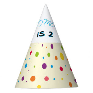 Chapeaux De Fètes Multicolor Dot Casquette de fête d'anniversaire