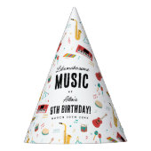 Chapeaux De Fètes Musical Instruments Music Theme Birthday Party (Devant)