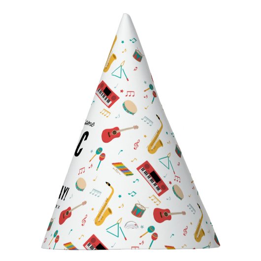 Chapeaux De Fètes Musical Instruments Music Theme Birthday Party (Droite)