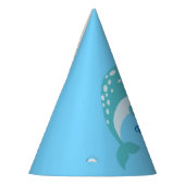 Chapeaux De Fètes Narwhals Ocean Cute 1er Anniversaire Thème de fête (Gauche)