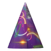 Chapeaux De Fètes Neon Glow Disco Dance Anniversaire (Dos)