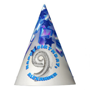 Chapeaux De Fètes Neuvième garçons d'anniversaire neuf années de