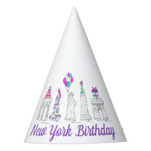 Chapeaux De Fètes New York City NYC Landmarks fête d'anniversaire