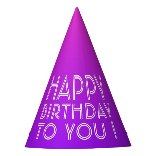 Chapeaux De Fètes N'Importe Quel Nom Modifiable Joyeux Anniversaire  (Devant)