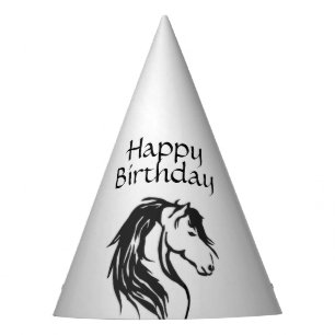 Chapeaux De Fètes Noble Cheval Head Anniversaire