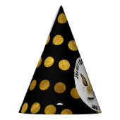 Chapeaux De Fètes Noir et partie de licorne d'or (Gauche)