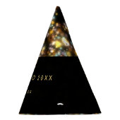 Chapeaux De Fètes Noir moderne Joyeux Nouvel An Parties scintillant (Droite)