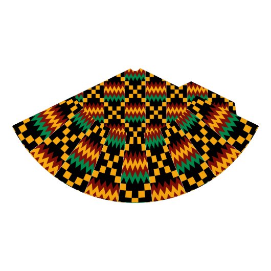 Chapeaux De Fètes Noir, Vert, Rouge, Tissu Kente Jaune (Devant)