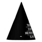 Chapeaux De Fètes Nom du travail et du passe-temps Funny personnalis (Gauche)