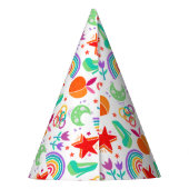 Chapeaux De Fètes Noodles mignons Fierté Motif arc-en-ciel (Dos)