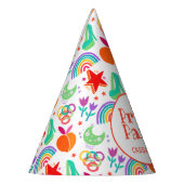 Chapeaux De Fètes Noodles mignons Fierté Motif arc-en-ciel (Gauche)