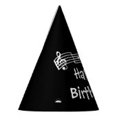 Chapeaux De Fètes Notes musicales Casquette de fête d'anniversaire (Gauche)