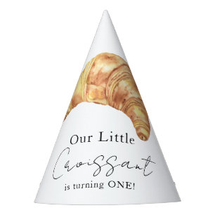 Chapeaux De Fètes Notre Petit Croissant fête d'anniversaire 1 an