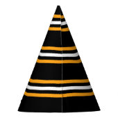 Chapeaux De Fètes Nouvel an noir et jaune (Dos)